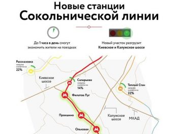 Открылся участок Сокольнической линии метро