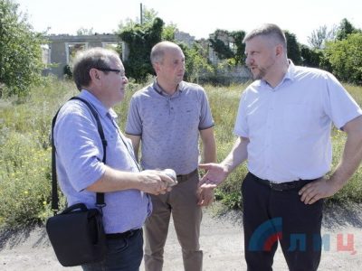 Председатель Клуба в Сокольниках на Донбассе